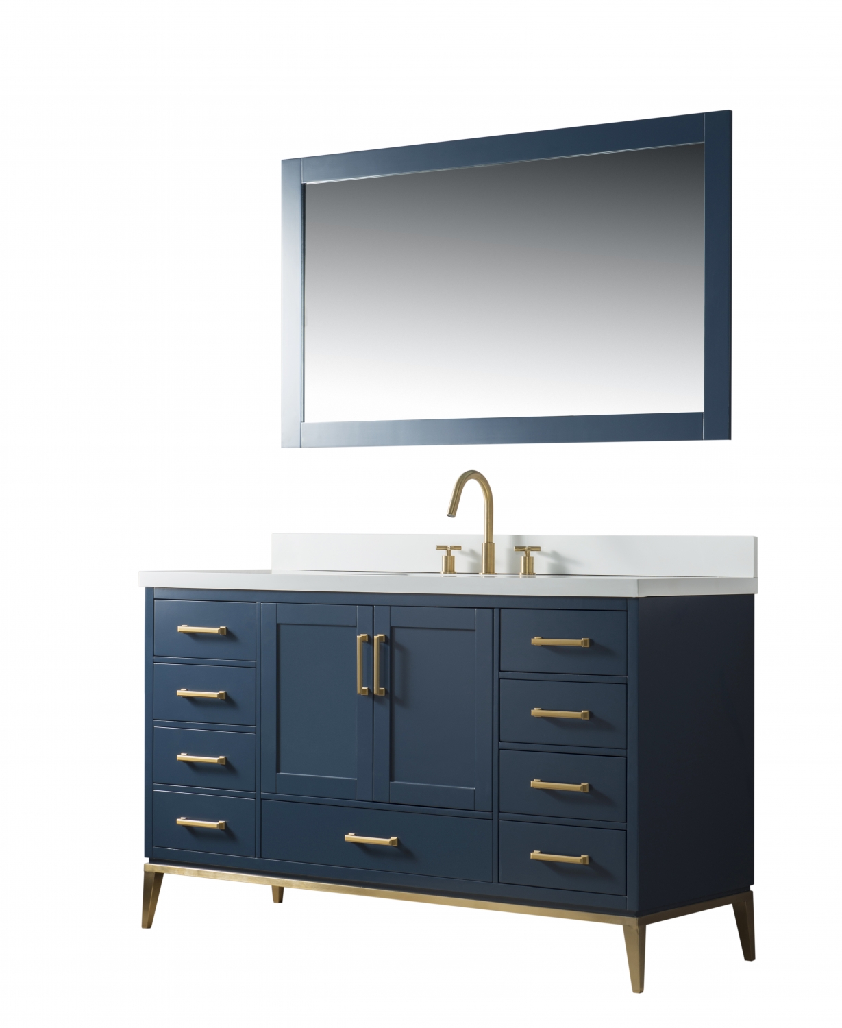 60″ Manhatan single sink bathroom vanity – Milan Gallery Bathroom ...
