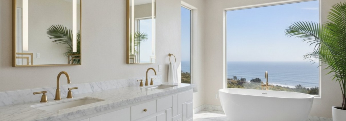 Art Deco Bathroom Fixtures in Malibu: A 2026 Guide to Coastal Glamour