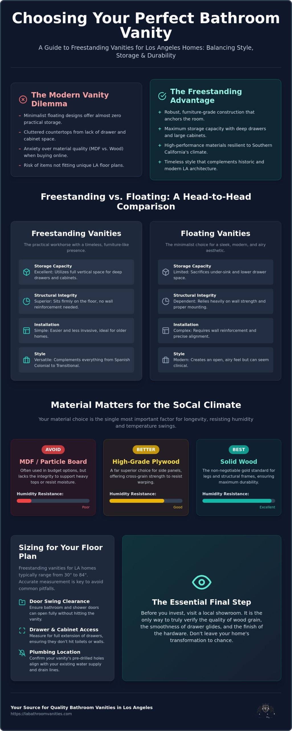 The Ultimate Guide to Freestanding Vanities for Los Angeles Homeowners (2026)