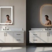 Backlit vs. Front-Lit LED Mirrors: Which Is Best for Your Bathroom Remodel?