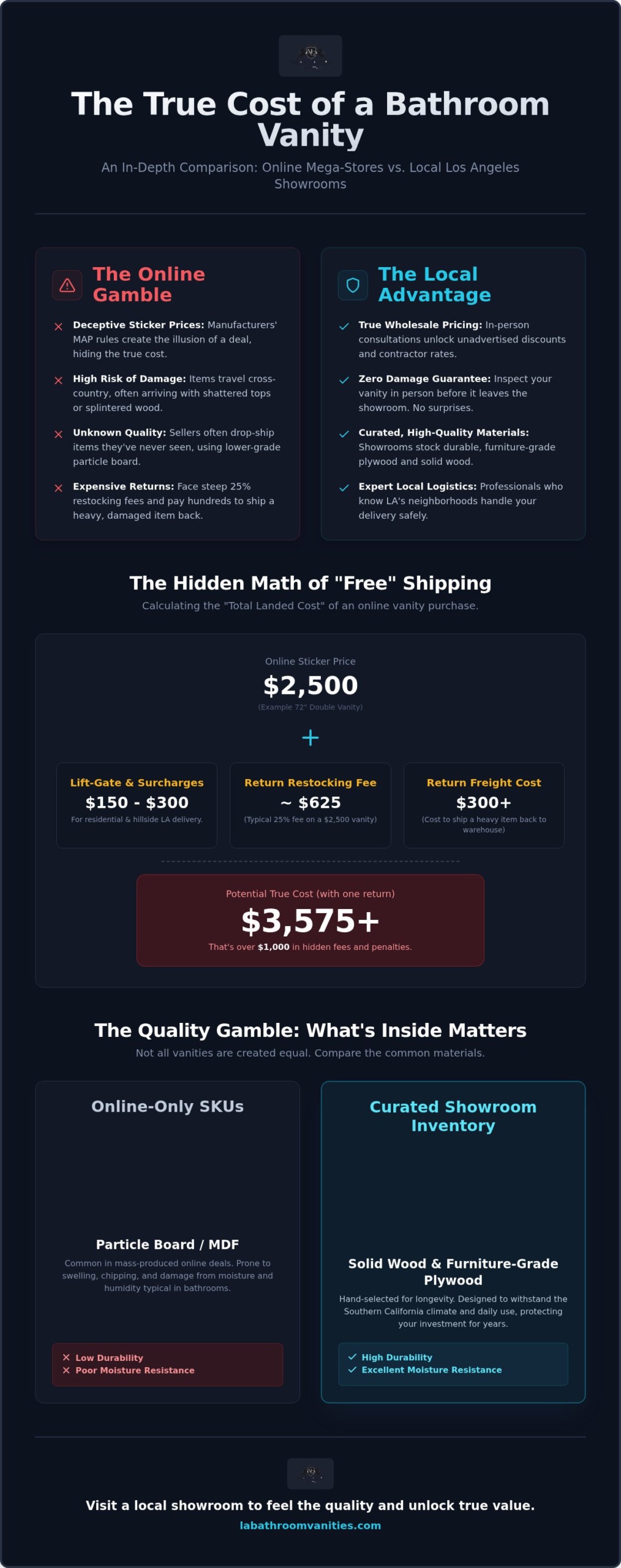 Build.com vs. Local Showroom Pricing in Los Angeles: The 2026 Total Cost Guide